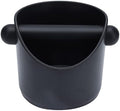 Coffee Knock Box, Oblique Black Coffee Grounds Box Knock Bin with