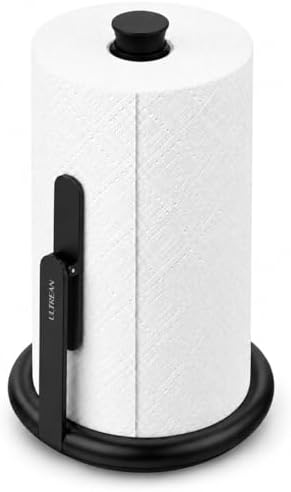 Ultrean Stainless Steel Paper Towel Holder, Black