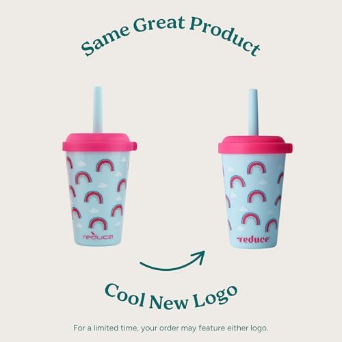 REDUCE GoGo's Kids 5-Pack 12oz Tumbler Cups with Lids & Spill-Proof