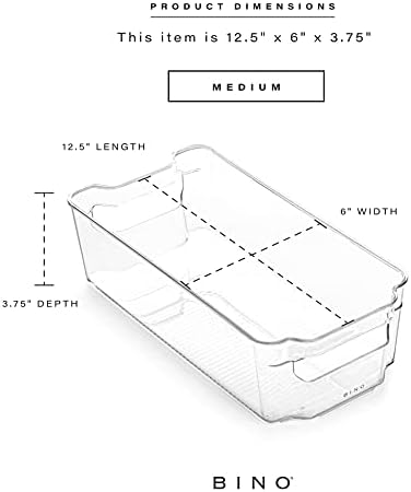 BINO | Stackable Storage Bins, Medium - 4 Pack | The Stacker
