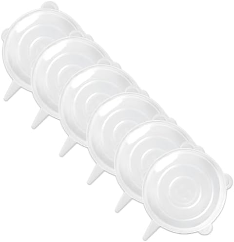 Boozyer Silicone Stretch Lids, 4 Pack, 3.75in