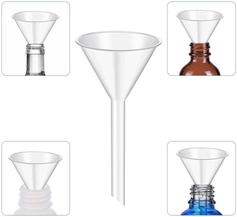25Pcs 3.5 Inch Plastic Funnels, Wide Mouth Funnels for Kitchen Use