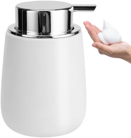 Soap Foaming Dispenser Ceramic with Easy-to-Press Pump Hand Foam