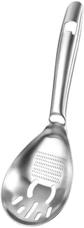 Cooking Slotted Spoon with Egg Separator, Grater, Bottle Opener