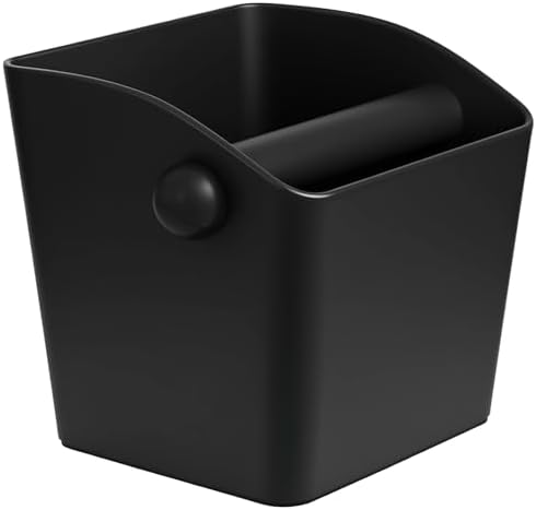 Coffee Knock Box Espresso, 5.5 Inch Medium Square Knock Box with