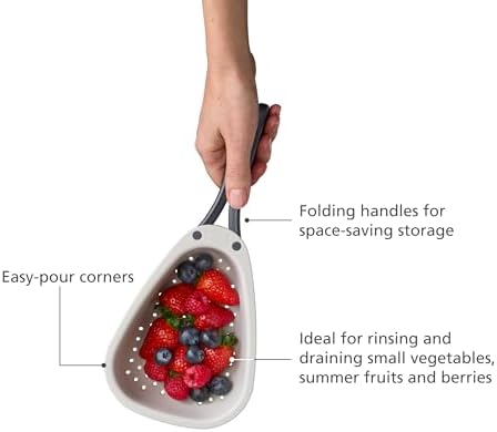 Joseph Joseph Droplet Mini Colander with Folding Handles, Kitchen