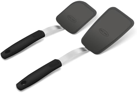 Unicook 2-Piece Small and Mini Silicone Spatula Set for Cooking and