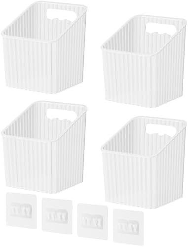 NiHome 4-Pack Cabinet Door Organizer, Adhesive RV Camper Wall Storage
