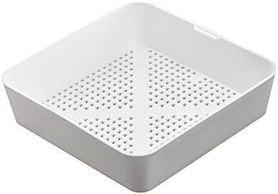 8.5-Inch Square Floor Sink Drain Cover, Plastic Drain Basket