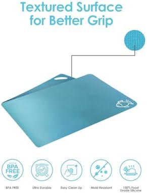 EMMANA - Plastic cutting board for kitchen. Set of 8 – 6 Color-Coded