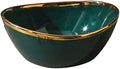 VANZACK Creative Ceramic Mixing Bowl with Spout, Green Stoneware Bowl