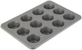 KitchenAid 12-Cup Nonstick Aluminized Steel Muffin Pan, Contour Silver