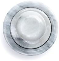 Fox Run Marble Mortar and Pestle Set, White, 4"