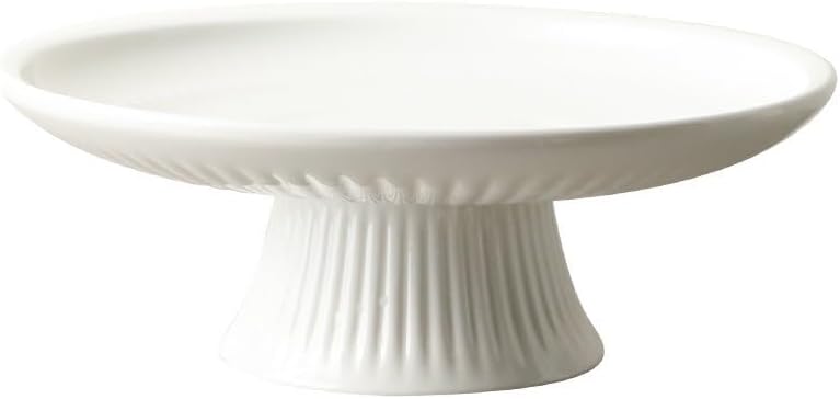 Ceramic Dinner Plates Round High Foot Fruit Tray Ceramic Snacks