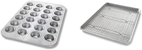 USA Pan Bakeware Mini Cupcake, Muffin, Half Sheet Baking Pan and