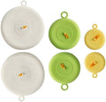 Stretchy Silicone Container Lids, 6-Piece