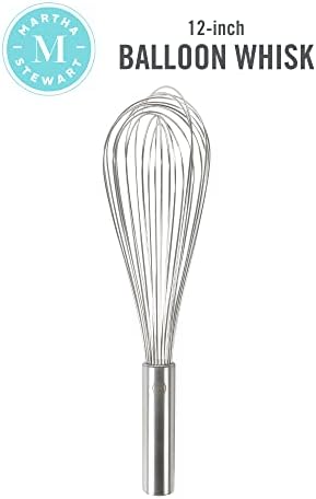 Martha Stewart Richburn 12-Inch Stainless Steel Balloon Whisk – Satin