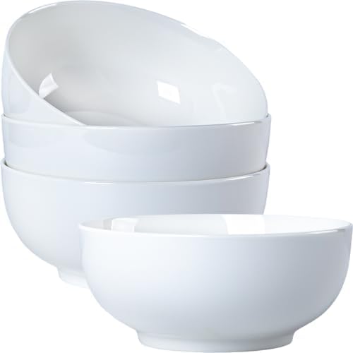 40 oz Large Soup, Ramen, Pho, Noodle, and Salad Bowl Set of 4, 7 in