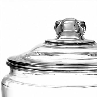 2 Gallon Glass Storage Jar with Lid, Large Pantry Container for