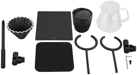 Omabeta Pour Over Coffee Dripper Stand Set, Double Layer Hand Brewing