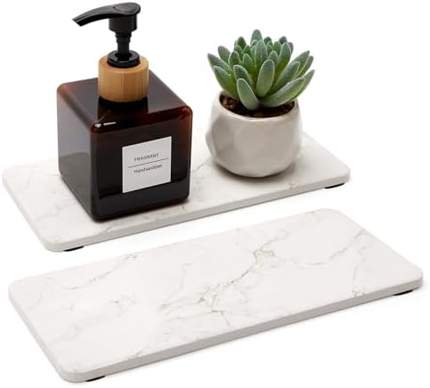 2 Water-Absorbing Stone Drying Trays