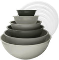 edge Plastic Mixing Bowls 12 Piece Nesting Set 6 Prep Bowls and 6
