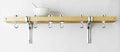 Taylor & Ng Track Wall Pot Rack, 36", Natural Wood