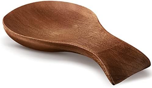 Patelai Acacia Wood Spoon Rest for Kitchen Stove Top Utensils,Brown