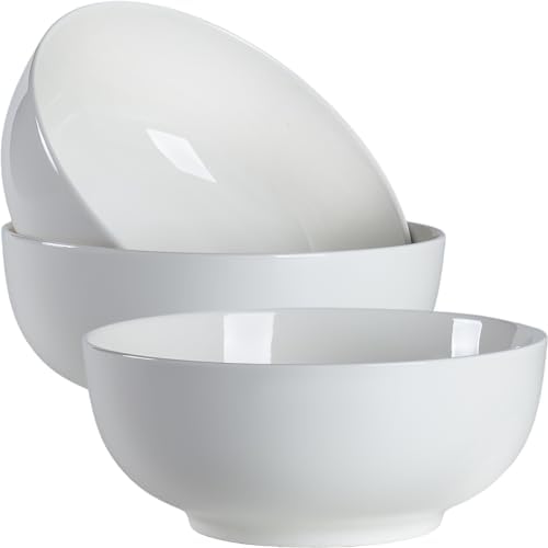 60 oz Large Pho Soup Bowls, Large Ramen Bowls, Off-White Big Ceramic