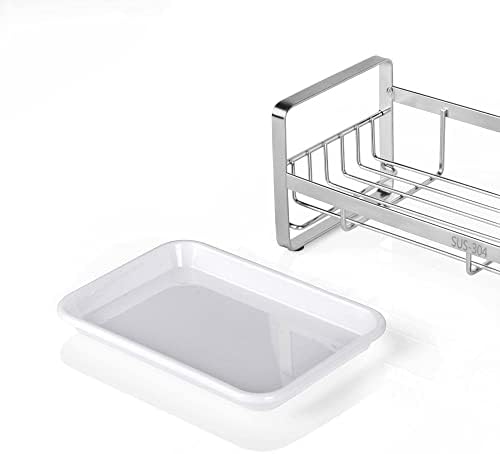 HULISEN Kitchen Sponge Holder, 304 Stainless Steel, Silver