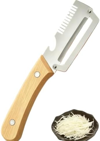 Stainless Steel Peeler with Wooden Handle, Fruit Vegetable Peeling