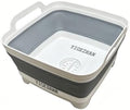 Yigezhan Collapsible Silicone Colander, Food Drain Basket, Space