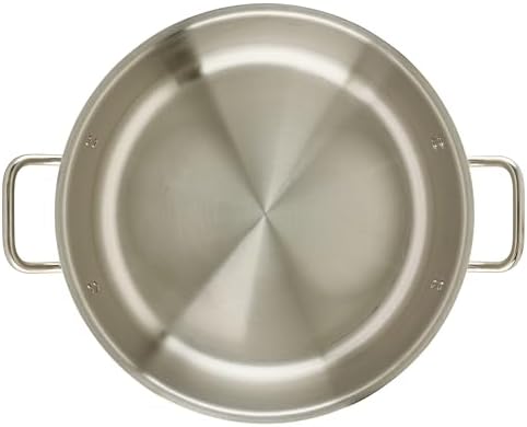 Winco 15 qt Stainless Steel Brazier Pan with Lid
