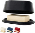 Dark Gray Butter Dish with Lid for Countertop – Bamboo Fiber Butter