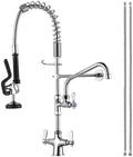 Commercial Kitchen Faucet with Pre-Rinse Sprayer