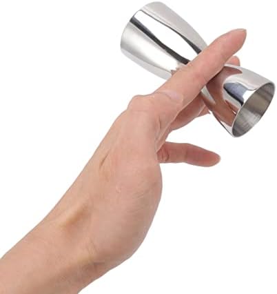 Jigger, Stainless Steel Jigger 2 oz 1 oz, Elegant Bell Shaped Cocktail