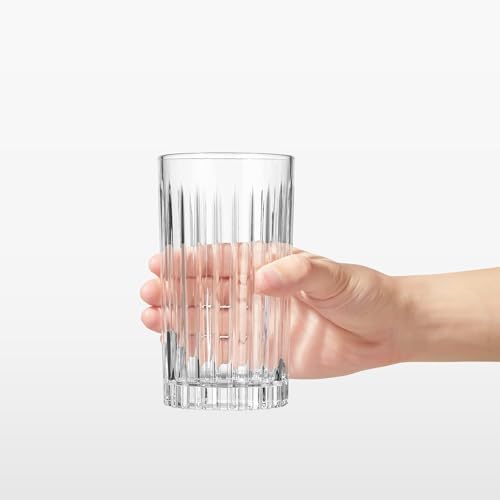 Royalrose Premium VertiLine 13.5oz Highball Glasses Set of 6