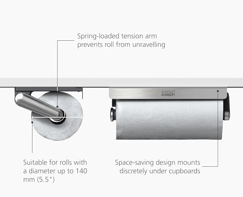 Joseph Joseph RollGrip Under Cabinet Paper Towel Holder