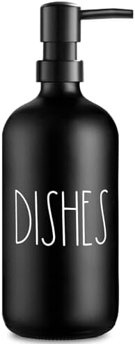 VIMERPA Dish Soap Dispenser, Matte Black, 17 Fl Oz
