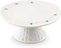 Belleek Classic Shamrock Cake Stand | 10in Parian China | Made in