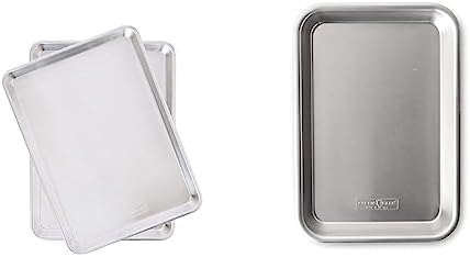 Nordic Ware Natural Aluminum Commercial Baker's Half Sheet, 2-Pack