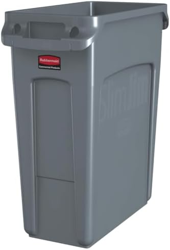 Rubbermaid Commercial Products SLIM JIM 16 GAL Trash Can