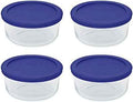 Pyrex 4-Cup Glass Bowls with Lids, 4-Pack