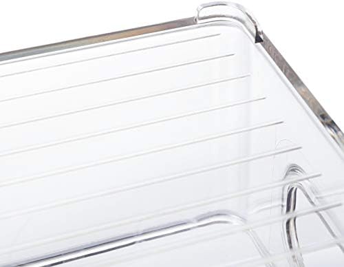Kingrol Plastic Storage Bins, 10 x 6 x 3 Inch, 10 x 4 x 3 Inch