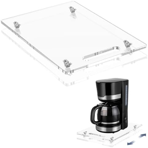 Acrylic Appliance Slider for Coffee Maker, 9.8" x 14"