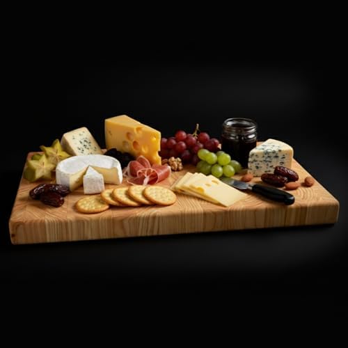BOUMBI Hinoki Wood Cutting Board, 19.7" x 12.2" x 1.5"