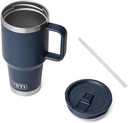 YETI Rambler 30 oz Travel Mug with Flip Straw Lid – Stainless Steel