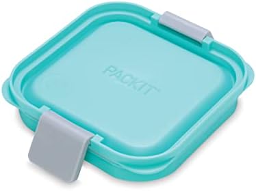 PackIt Mod Snack Bento Food Storage Container, Mint Green (Pack of 2)