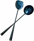 Traditional Hand Made spatula & Ladle Wok Tool Set,Chinese Iron Ladle