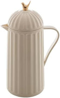 WOLFF 1 Liter White Bird Thermal Coffee Carafe, Plastic Exterior with